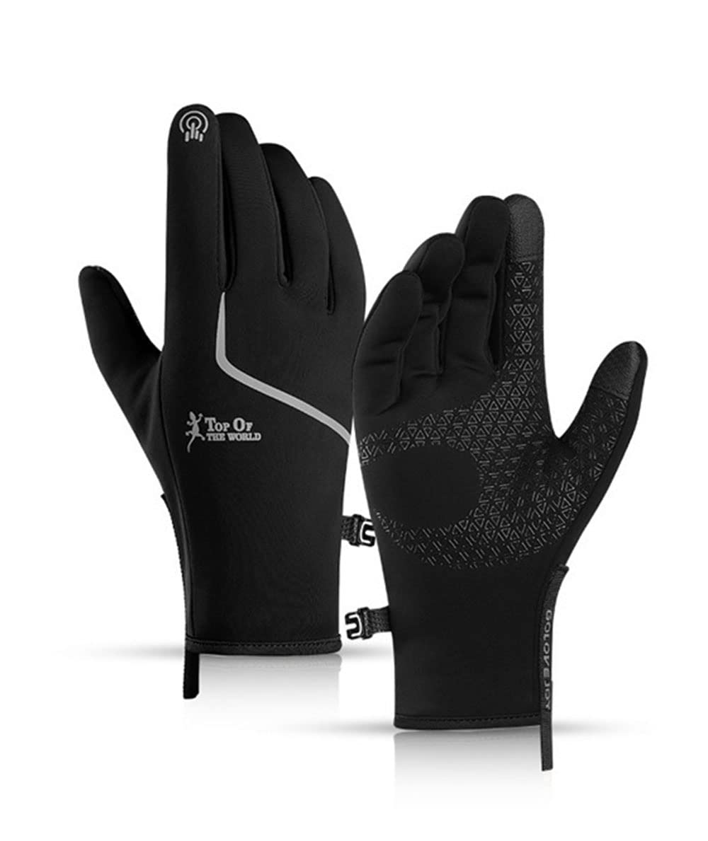 HAOANGZHE Touch Screen Gloves for Men & Women - Winter Waterproof Thermal Gloves for Smartphones - Unisex Cycling, Running & Outdoor Activities in Cold Weather