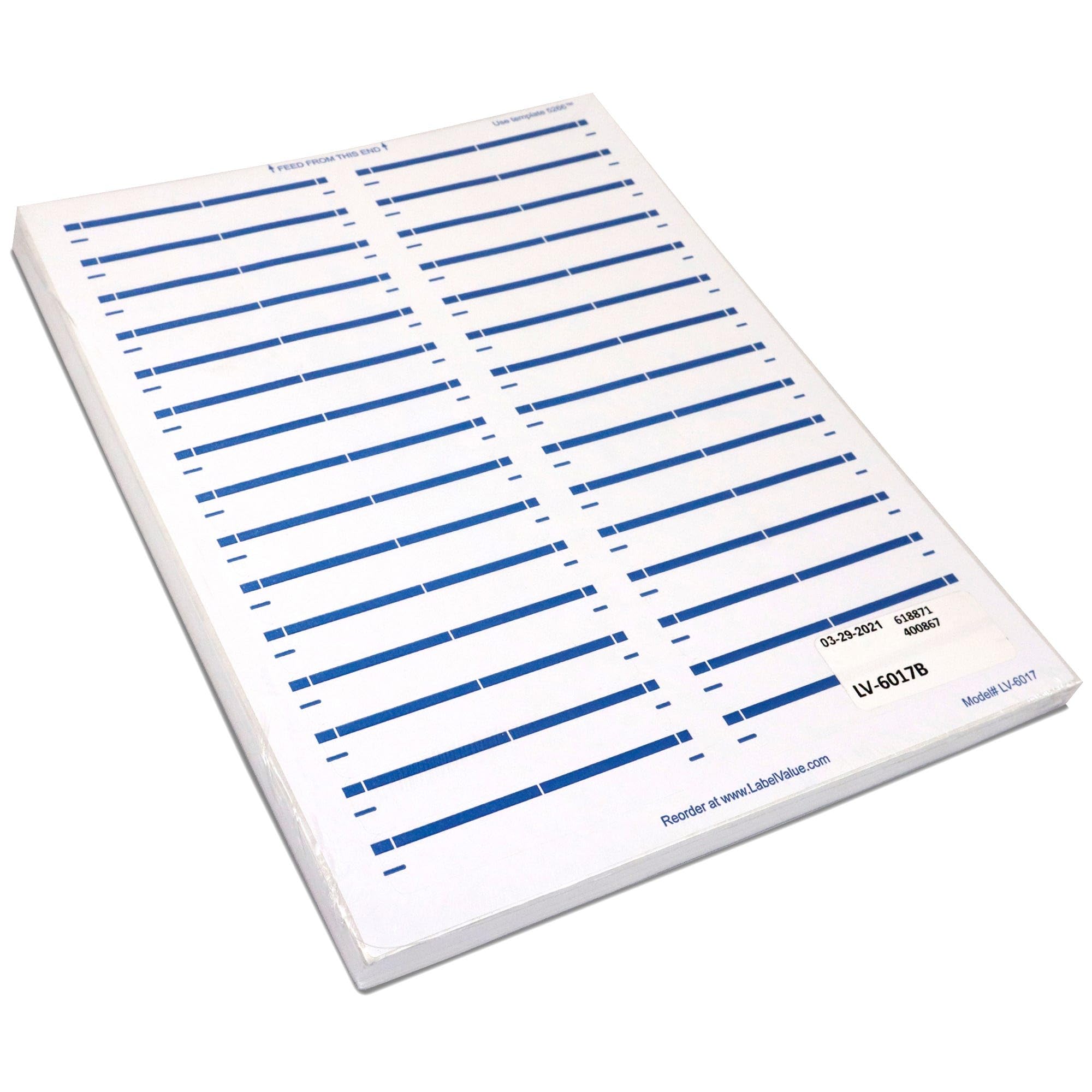 Inkjet & Laser Printer Sheet Labels - Blue, 30 Labels per Sheet (100 Sheets/3000 Labels Total) | Perfect for Office Organization, Shipping & Mailing