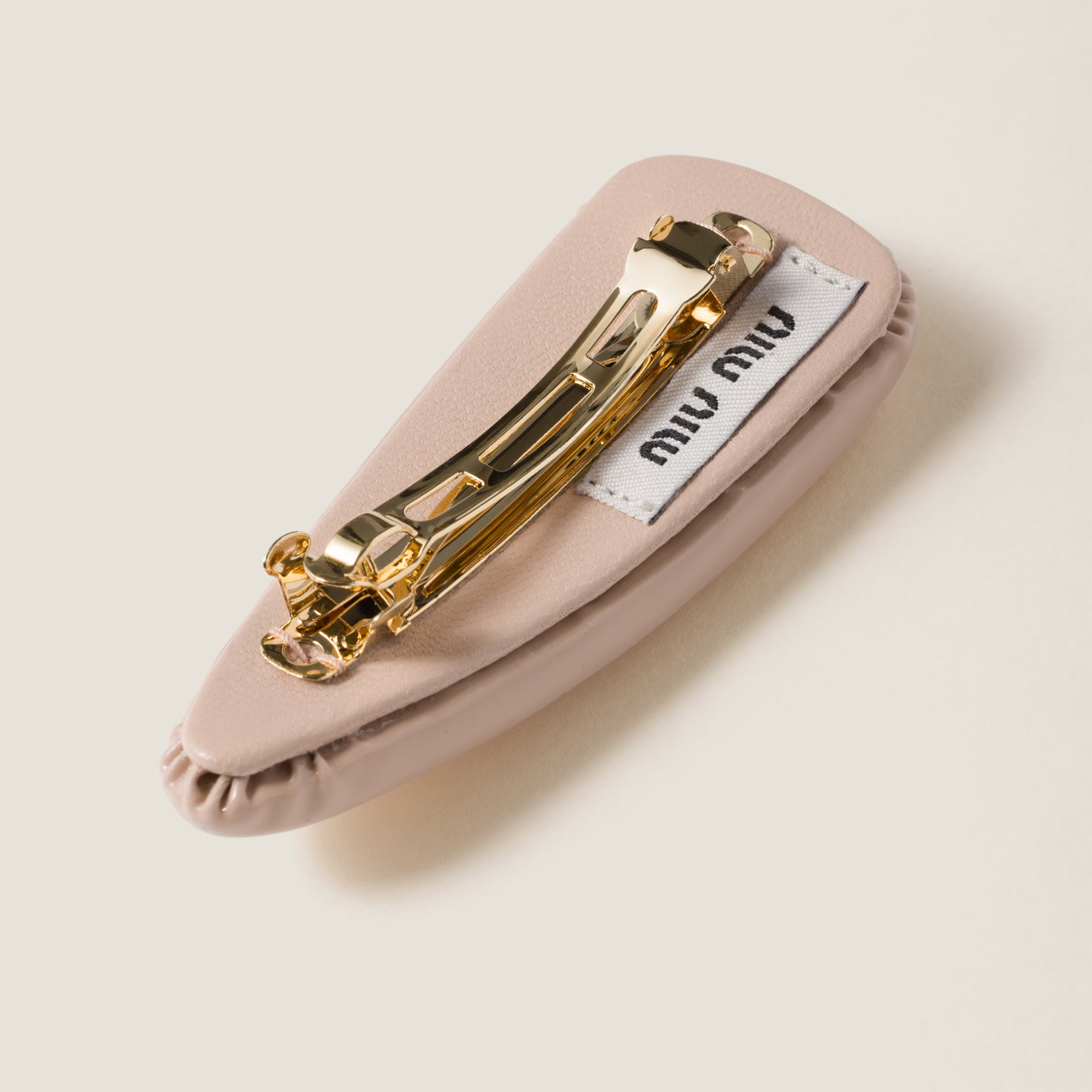 MIUMIU Patent Leather Hair Clip - Power Pink | Fashion Hair Accessories for Women & Girls | Perfect for Parties, Weddings & Everyday Styling