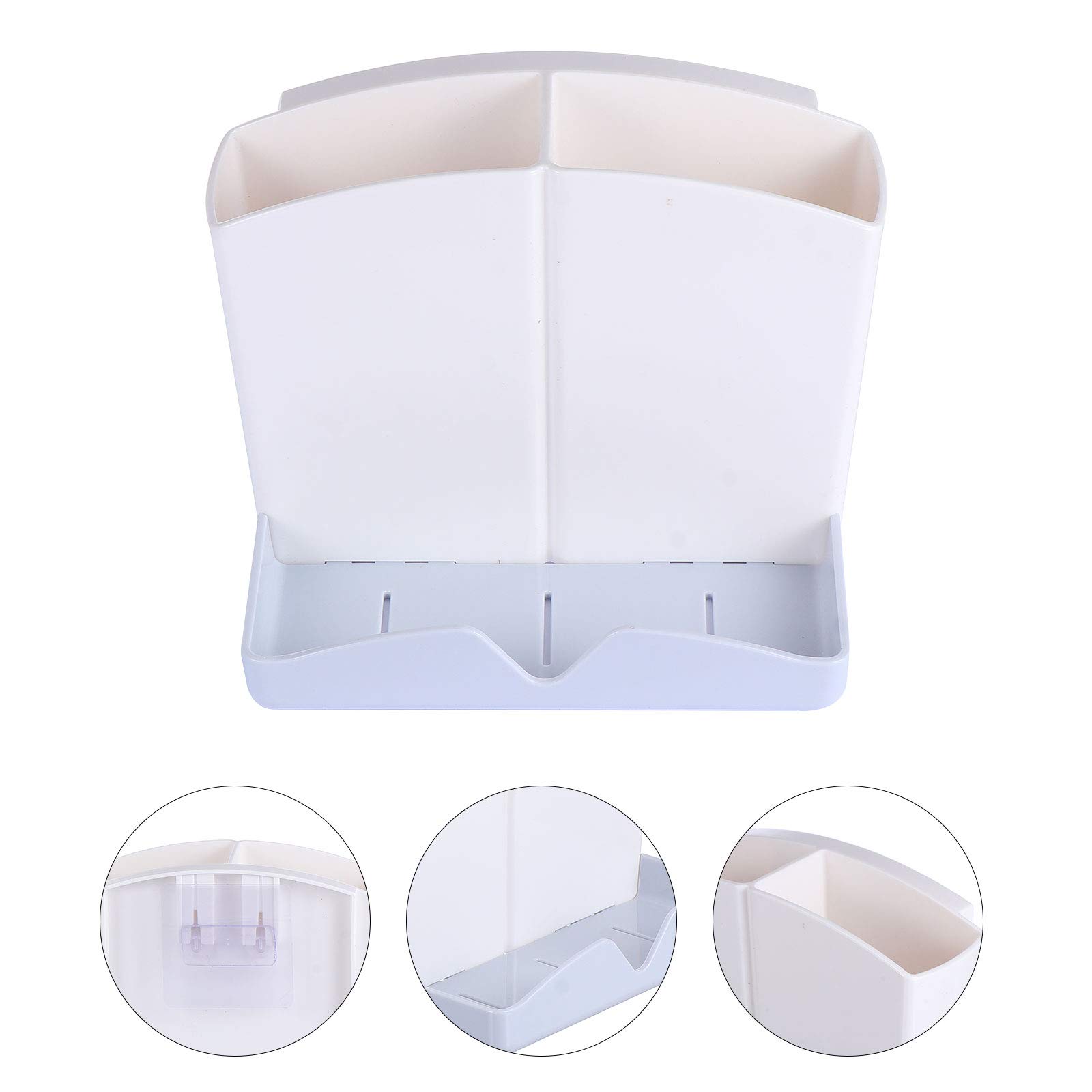 BESPORTBLE Bathroom Shelf Organizer - Wall Mounted Toothbrush & Toothpaste Holder - Space Saving Storage Rack for Bathroom, Toilet, Kitchen - Perfect for Small Spaces & Home Organization