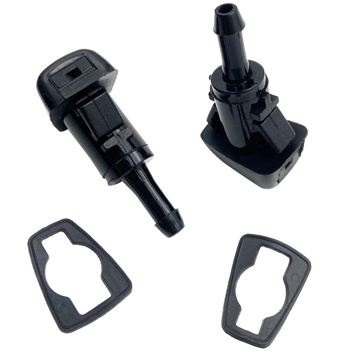 Front Windshield Washer Nozzles Replacement for 2008-2016 Dodge Patriot Compass/Grand Caravan Journey Avenger Charger Durango Sebring Town & Country - Perfect Fit for 5303833AA, 5116079AA, 4805742AB, 5113049AA - Easy Installation for Improved Visibility in Rainy Weather