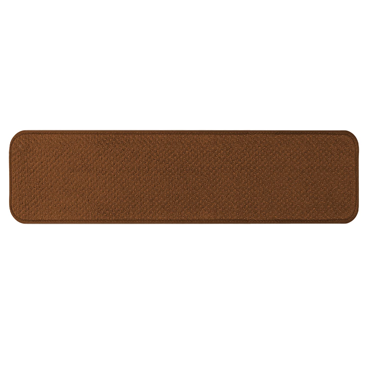 Non-Slip Carpet Stair Treads Set of 15 - Toffee Brown 8