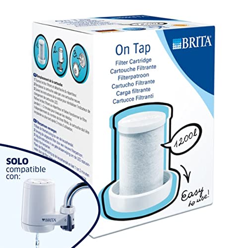 BRITA On Tap Tap Water Filter with 3-Month Refills for Clean, Fresh Filtered Water - Perfect for Home, Office, and Kitchen Use