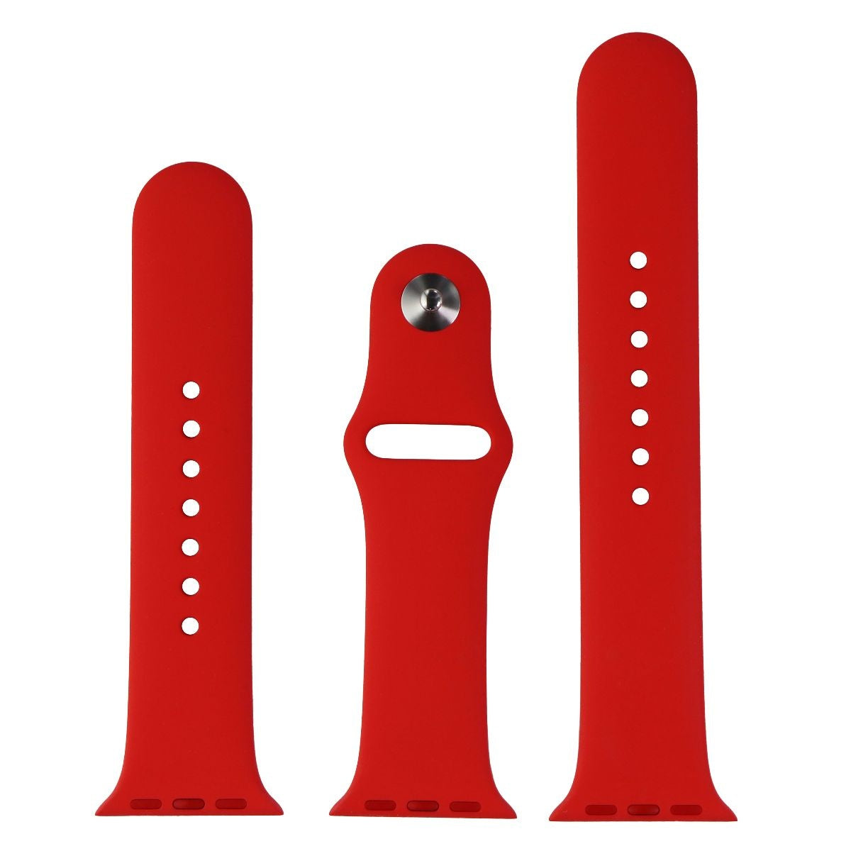 Apple Watch Band 40mm/38mm - Soft Silicone Sport Strap Compatible with All Series (Red) | Perfect for Running, Workouts & Everyday Wear
