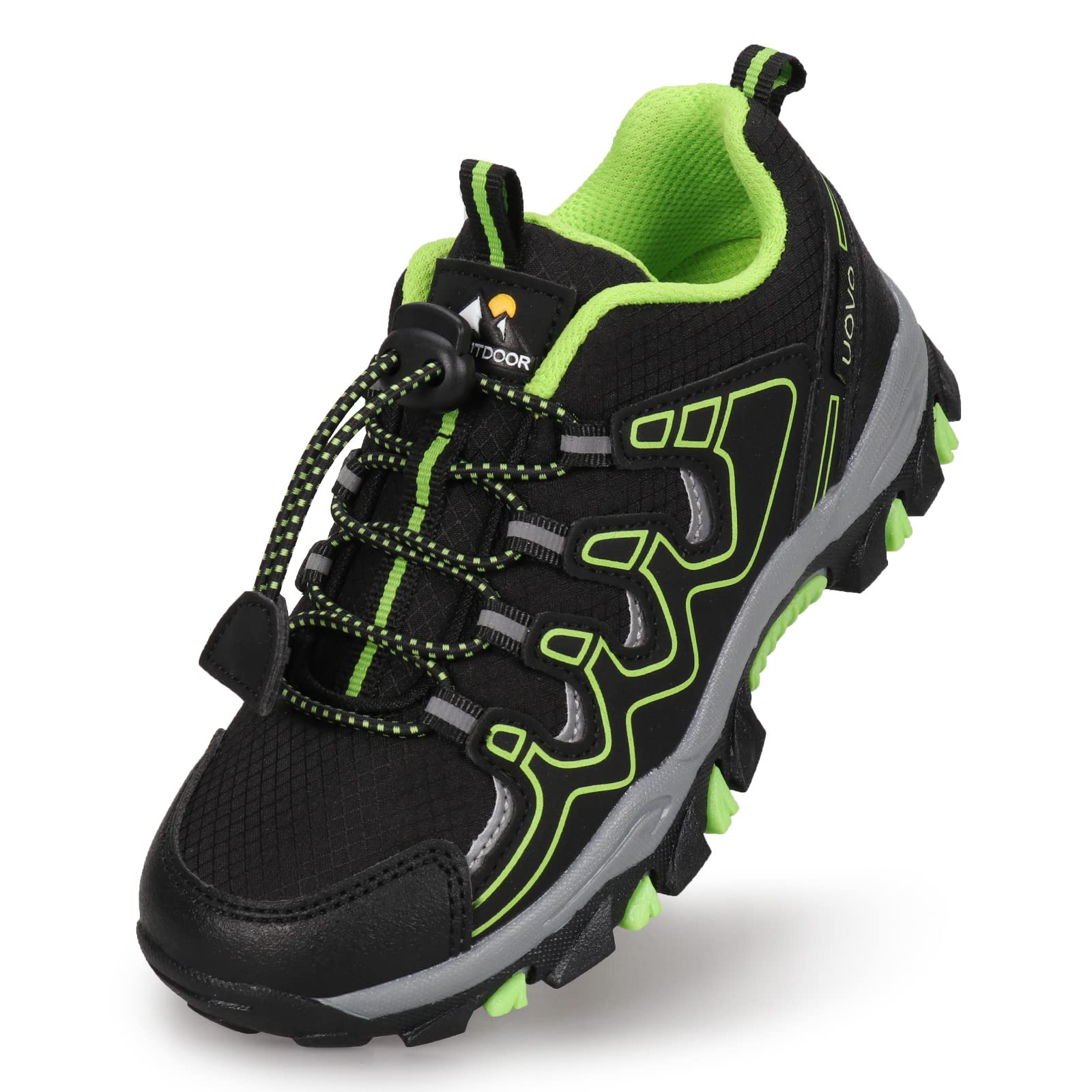UOVO Boys Sneakers - Waterproof Kids Running & Tennis Shoes for Outdoor Hiking - Slip-Resistant Athletic Footwear for Little & Big Boys - Perfect for School, Sports & Playtime