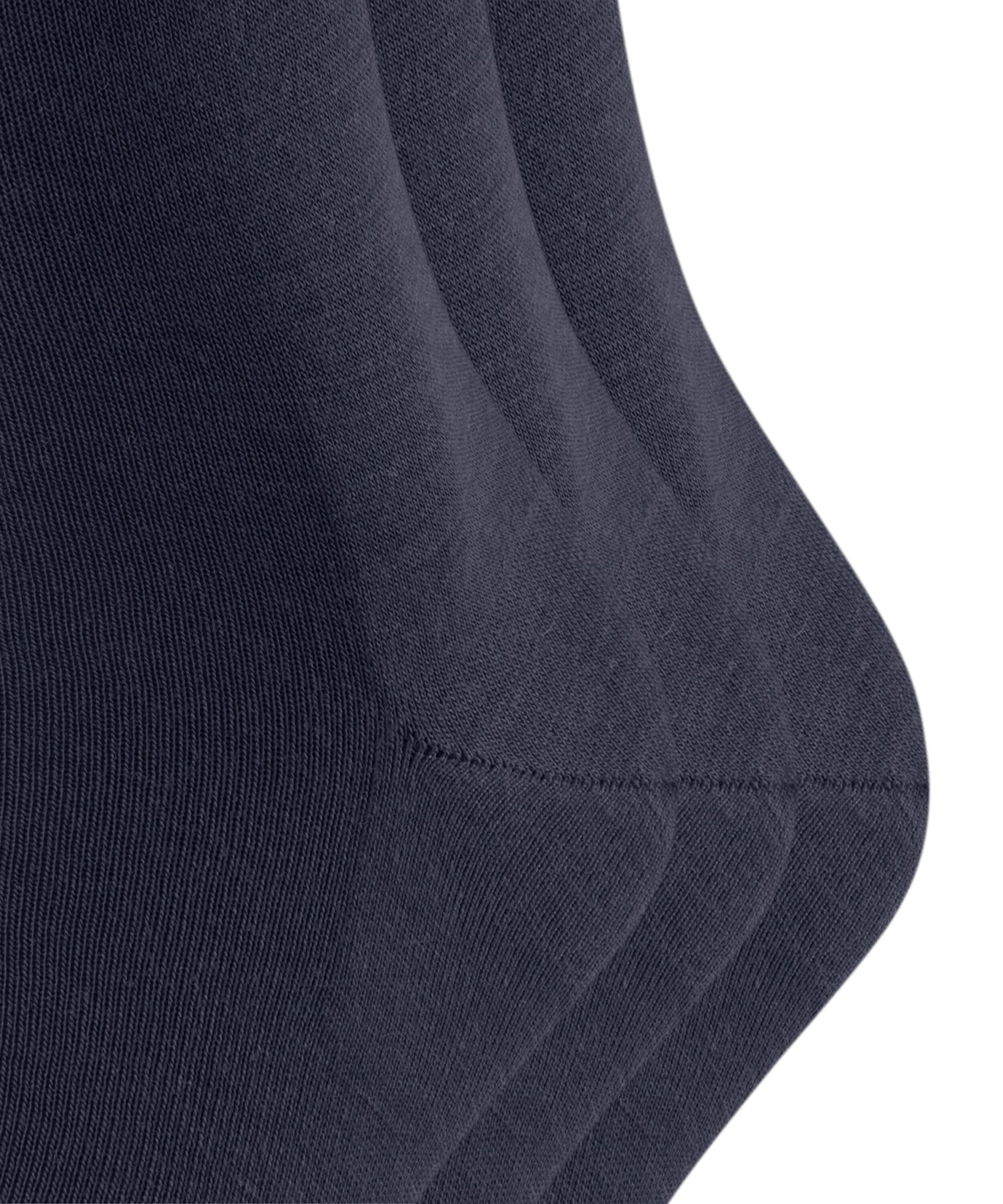 FALKE Men's Merino Wool Cotton Blend 3-Pair Mid-Calf Dress Socks for Business Travel & Office - Comfortable Airport Socks Set for Professionals