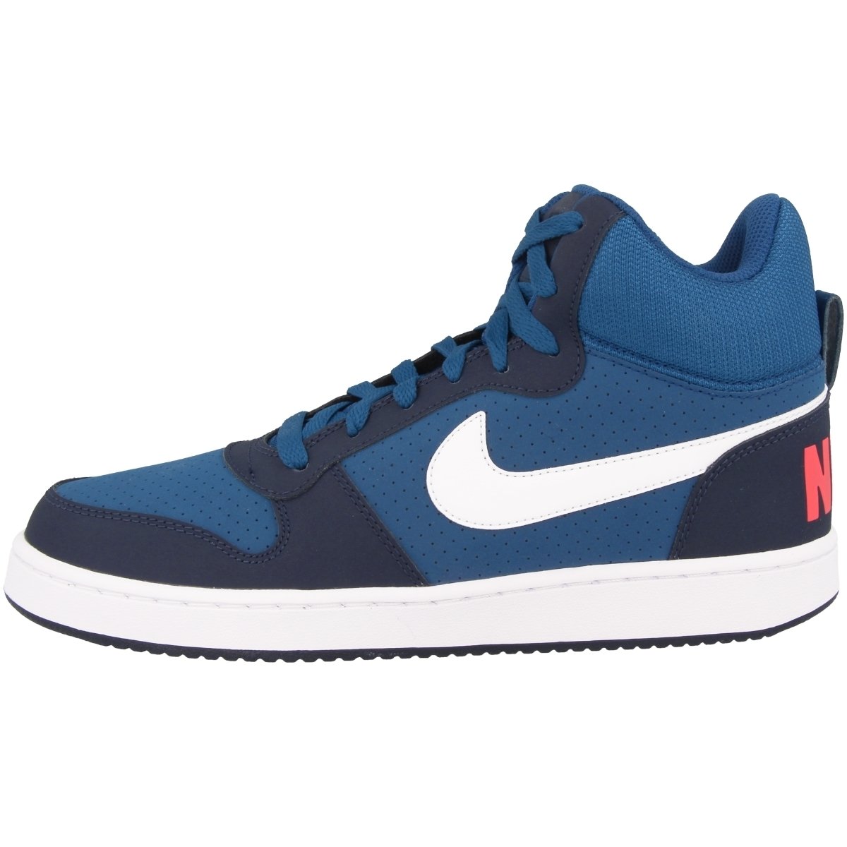 Nike Men's Court Borough Mid Basketball Shoes - High Top Sneakers for Basketball, Casual Wear & Street Style - Perfect for Indoor & Outdoor Courts, Gym, and Everyday Fashion
