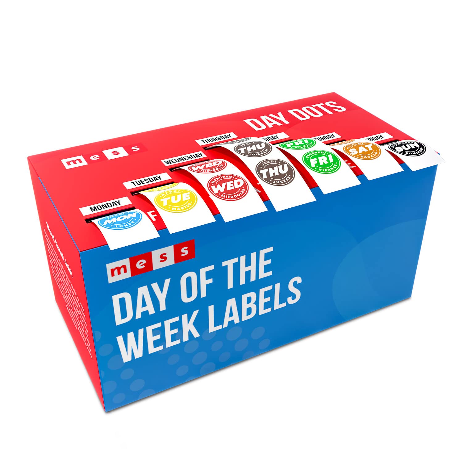 Food Expiration Date Labels - Weekday Stickers for Restaurants & Kitchens | Fridge Organization