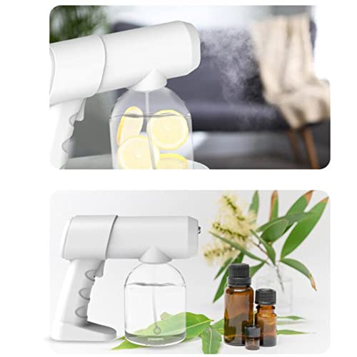 Siah 500ML Wireless Nano Blue Light Steam Disinfection Sprayer Gun - Portable Home Sanitizer for Kitchen, Bathroom, Baby Items & Car Interior Cleaning