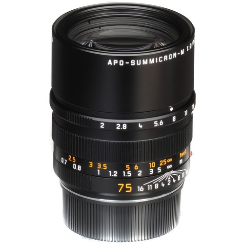 Leica APO Summicron M 75mm f/2.0 ASPH Manual Focus Lens for Portrait & Street Photography - Premium German Camera Lens for Leica M Mount Cameras