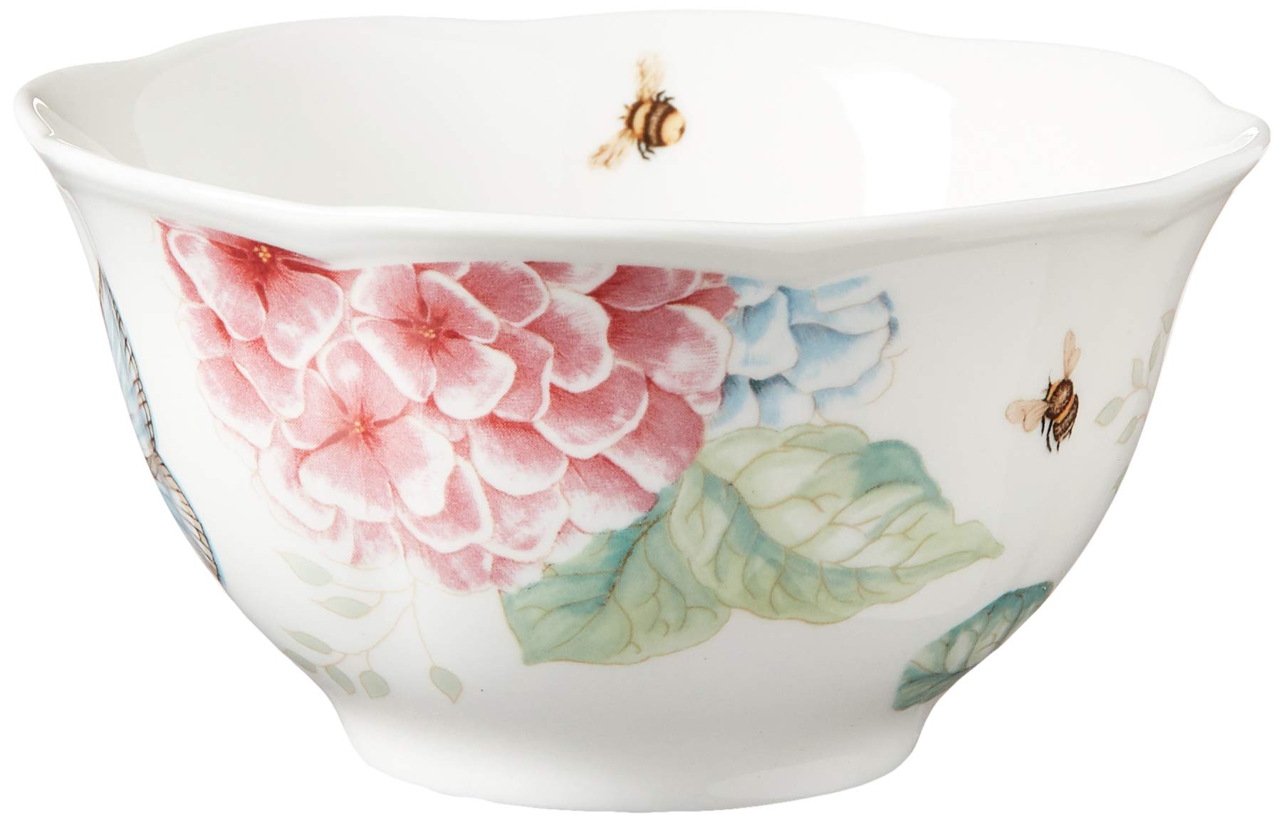 Lenox Butterfly Meadow Hydrangea 12-Piece Dinnerware Set - Elegant Floral Tableware for Everyday Dining & Special Occasions