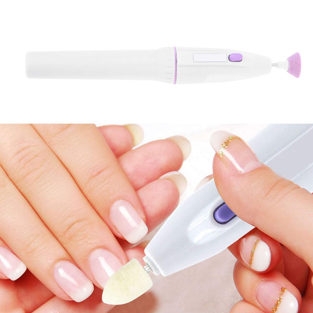 Mini Electric Nail Drill Kit - Portable Battery Powered Manicure Set for Acrylic & Gel Nails | Professional Nail Art Tools for Home & Salon Use