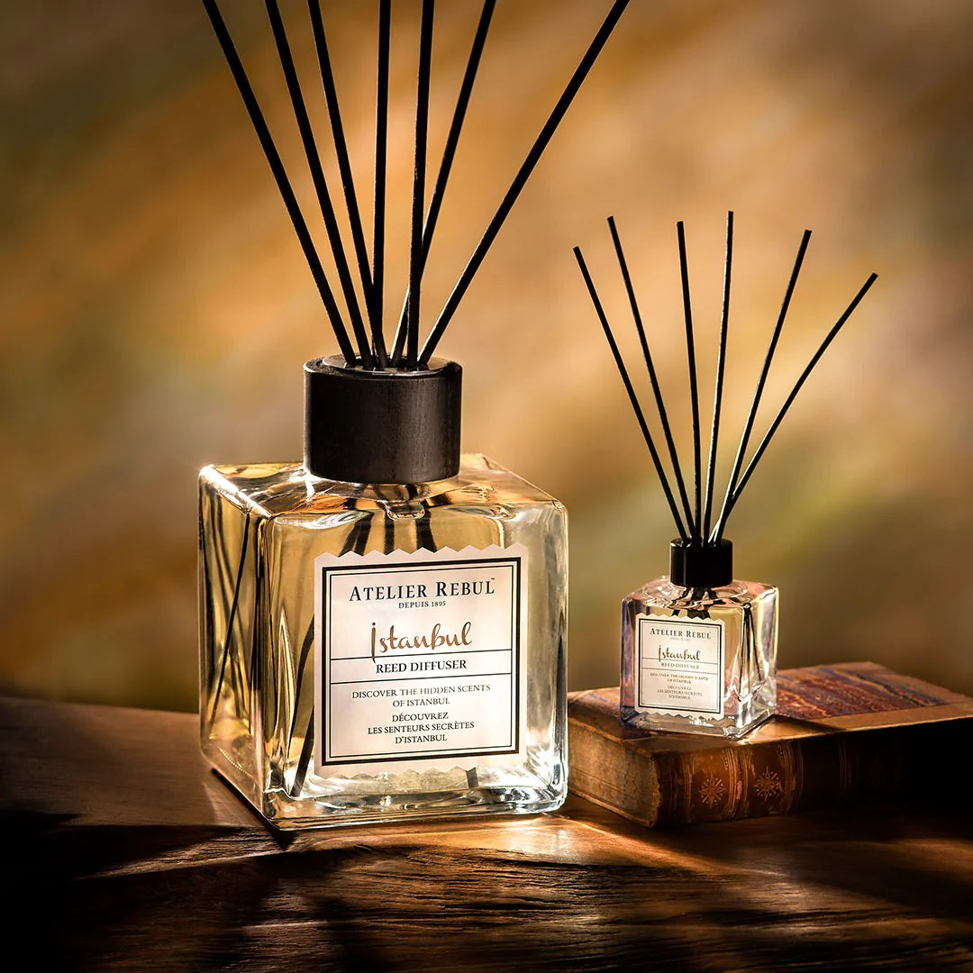 Premium Istanbul Reed Diffuser 120ml - Long Lasting Aromatherapy Essential Oil Diffuser for Home, Office & Spa - Relaxing Scented Air Freshener with Natural Rattan Reeds