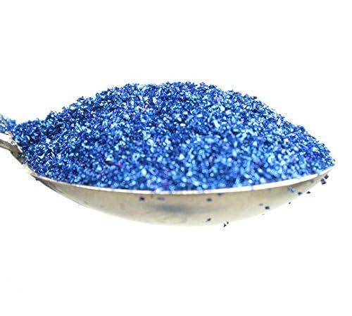 Premium Dark Blue German Glass Glitter - 4oz (90 Grit) for Crafts, DIY & Nail Art | Sparkling Fine Glitter Powder for Resin, Slime & Holiday Decorations