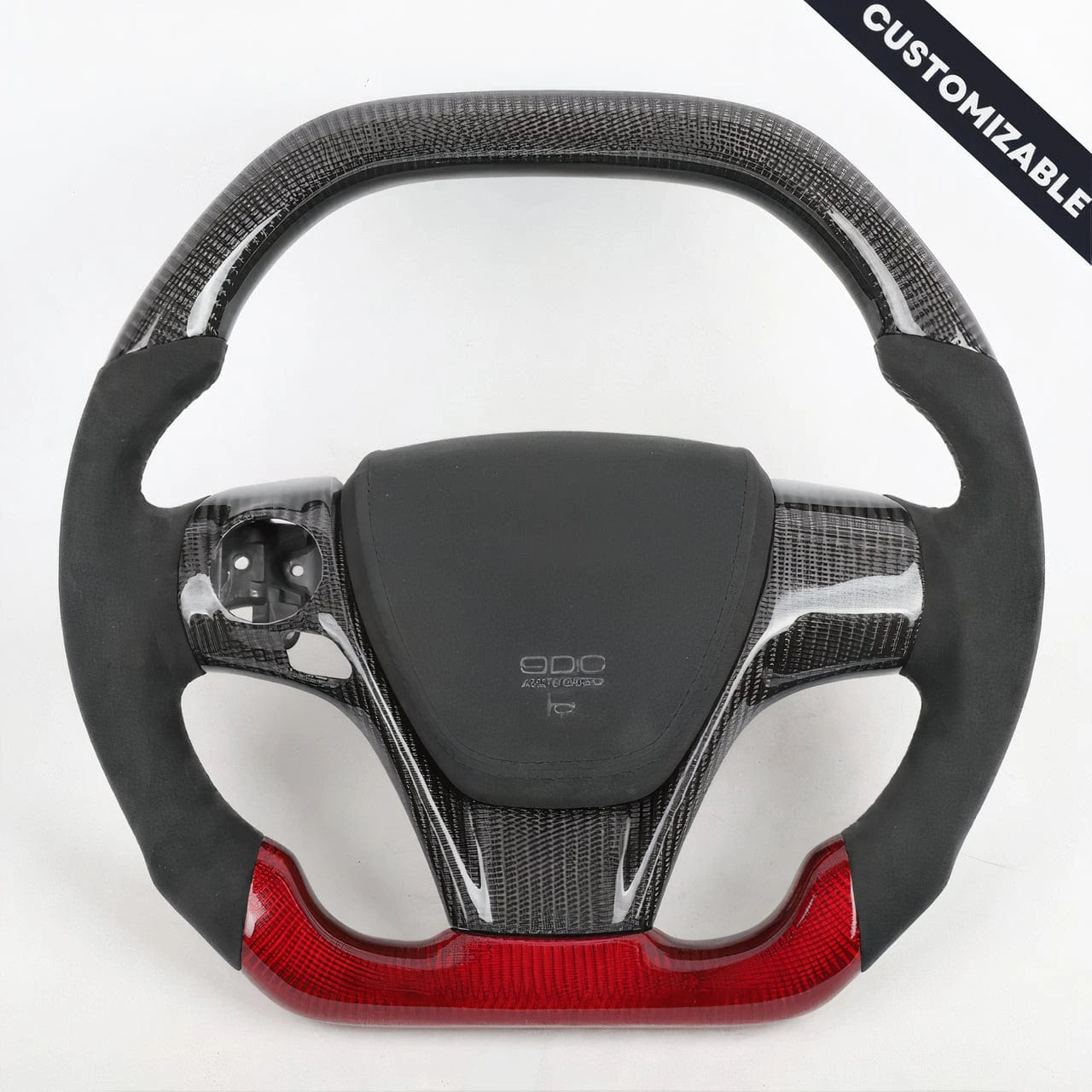 2014-2019 Toyota Highlander Custom Carbon Fiber Steering Wheel Cover - Upgrade Interior with Premium Carbon Fiber Look (Perfect for Car Enthusiasts & Luxury Vehicle Upgrades)