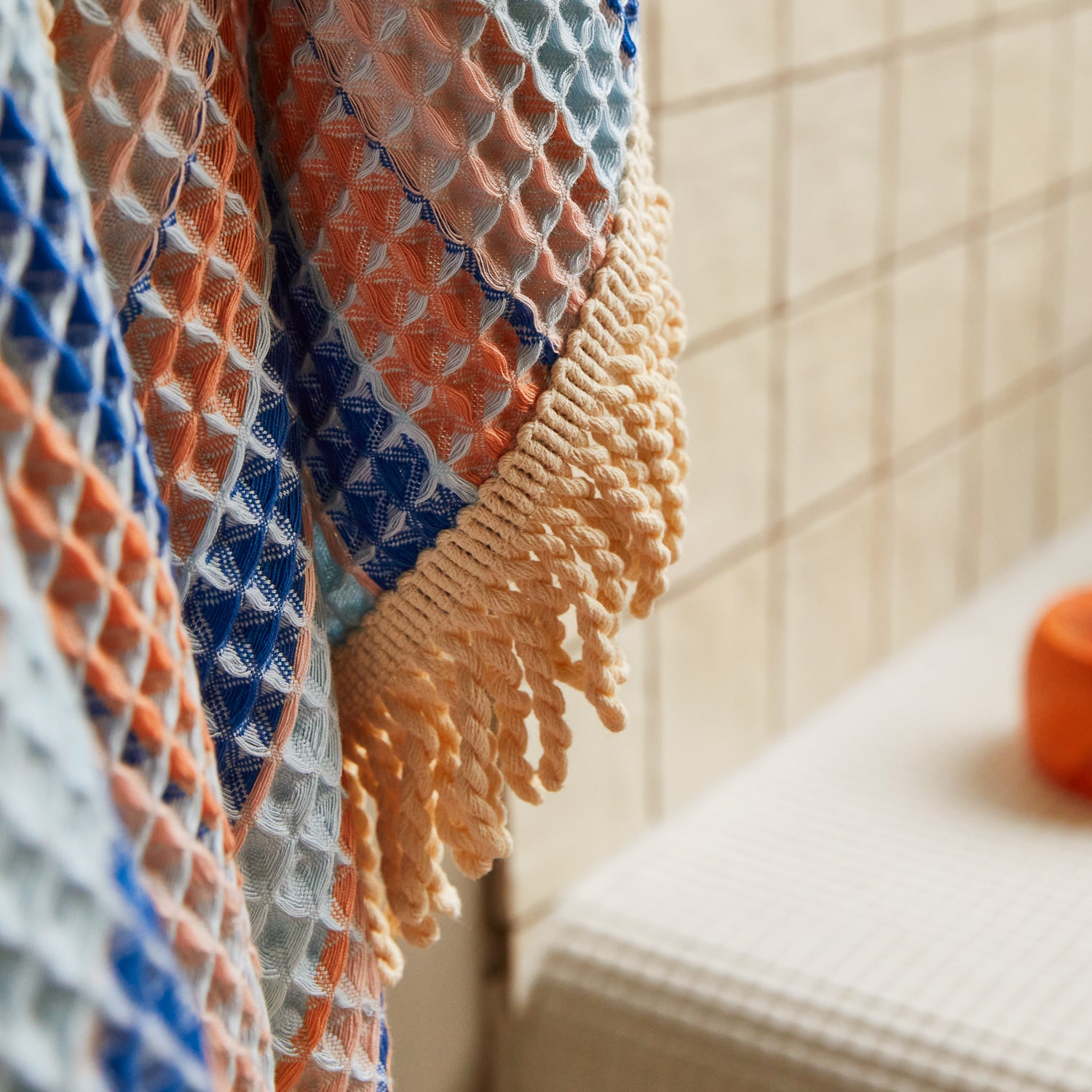 Premium Kanti Waffle Hand Towel Set - Ultra Soft Absorbent Quick-Dry Bath & Kitchen Towels (Ultramarine) - Perfect for Bathroom, Spa, Gym & Luxury Home Use