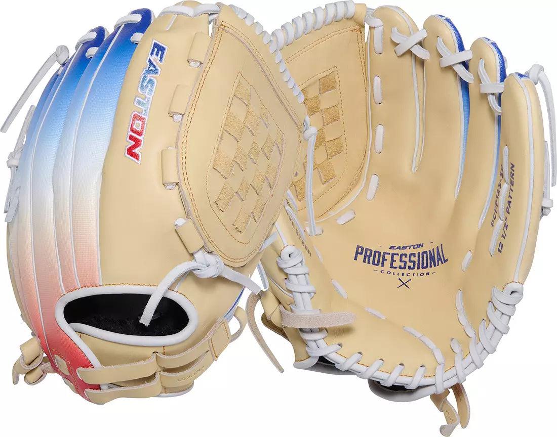 Easton Professional Collection Color Splash 2.0 Fastpitch Softball Glove - 12.5 Inch Youth/Adult Size (PCFP125 3C) for Training, Games & Competitive Play