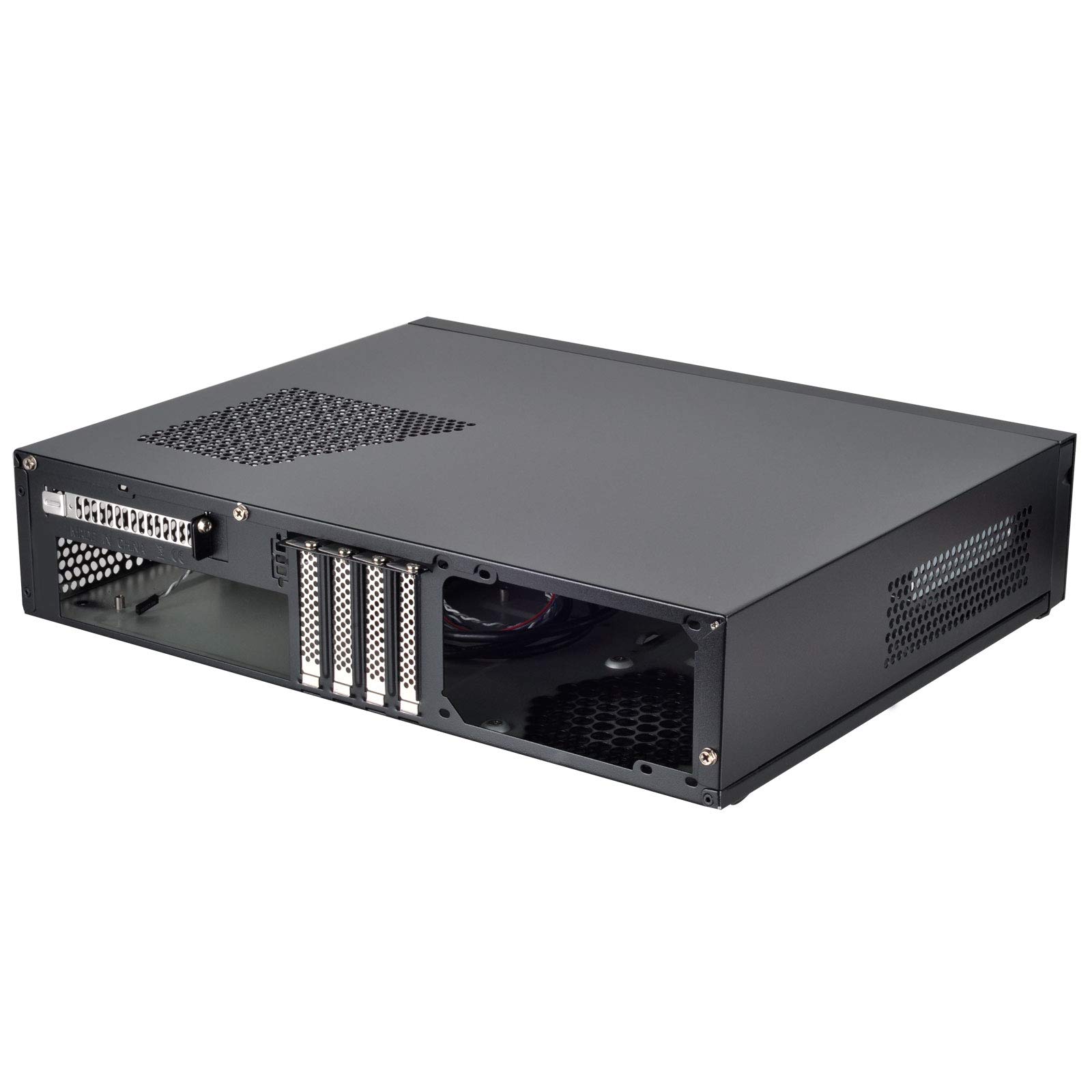 SilverStone Technology SST-ML04B-C Slim Black Micro ATX HTPC Case with Lockable Design & Front Panel USB Type-C Port - Perfect for Home Theater PC Builds and Compact Gaming Setups