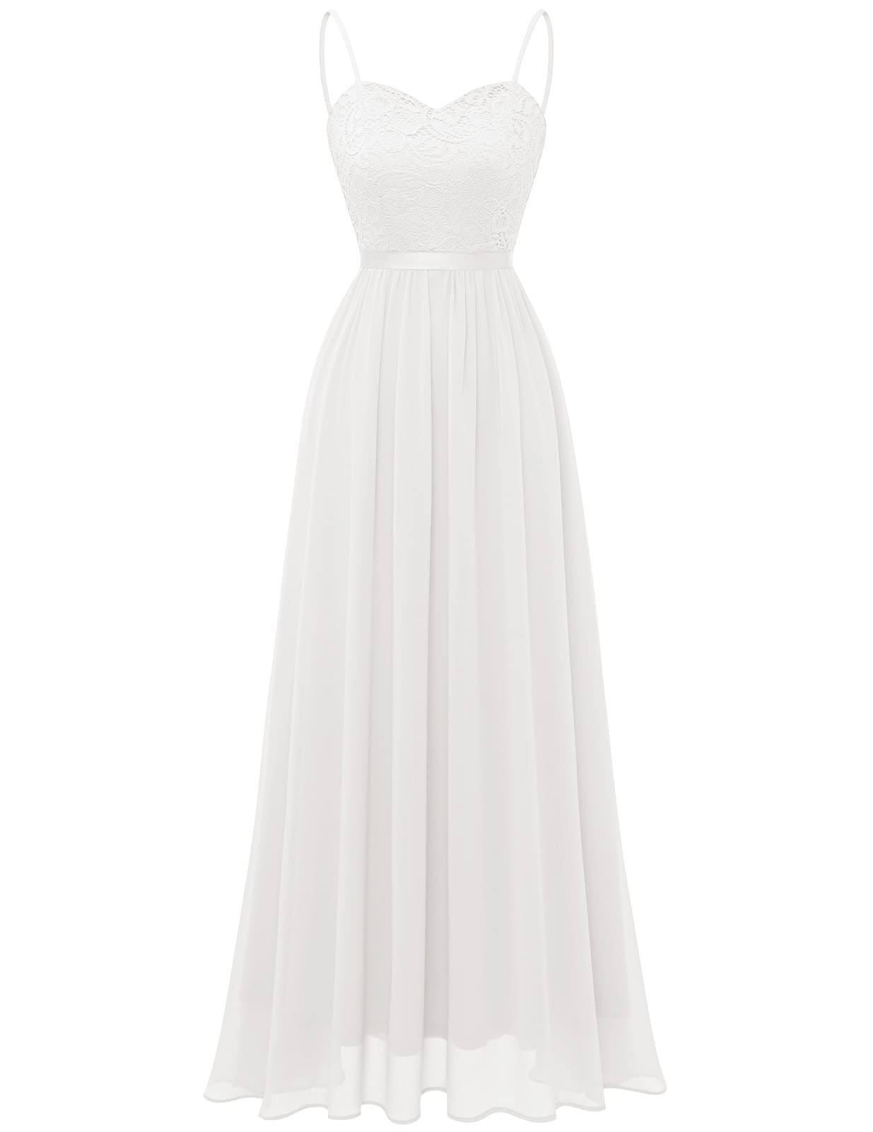 Elegant Long Women's Formal Dresses - Chiffon Bridesmaid Gowns with Spaghetti Straps for Weddings, Prom & Evening Events | DRESSTELLS