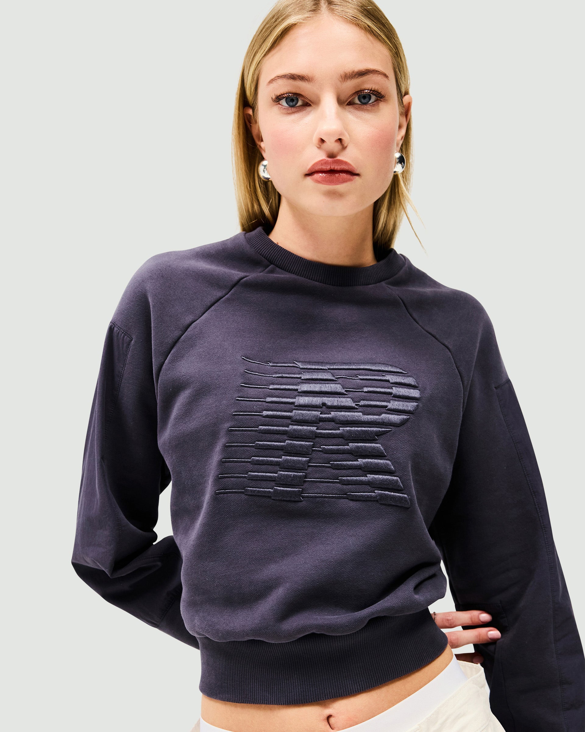 Reverse Long Sleeve Top for Women - Soft Washed Grey Cotton Shirt - Perfect for Casual Wear, Layering & Fall Fashion