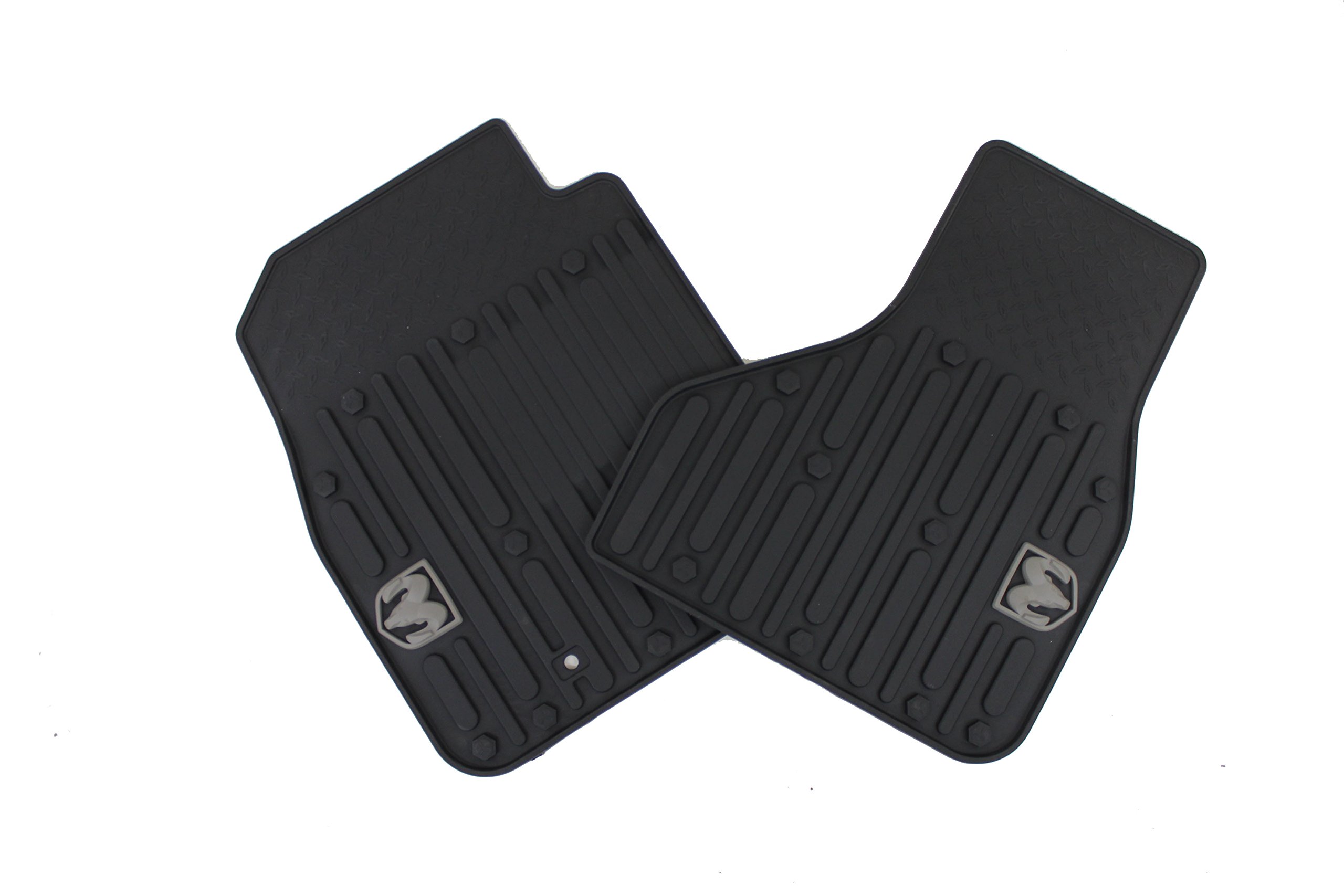 Genuine RAM 82212387 All-Weather Floor Mats - Heavy Duty Truck & SUV Car Mats for Rain, Snow & Mud Protection - Perfect for RAM 1500, 2500, 3500 Pickup Trucks