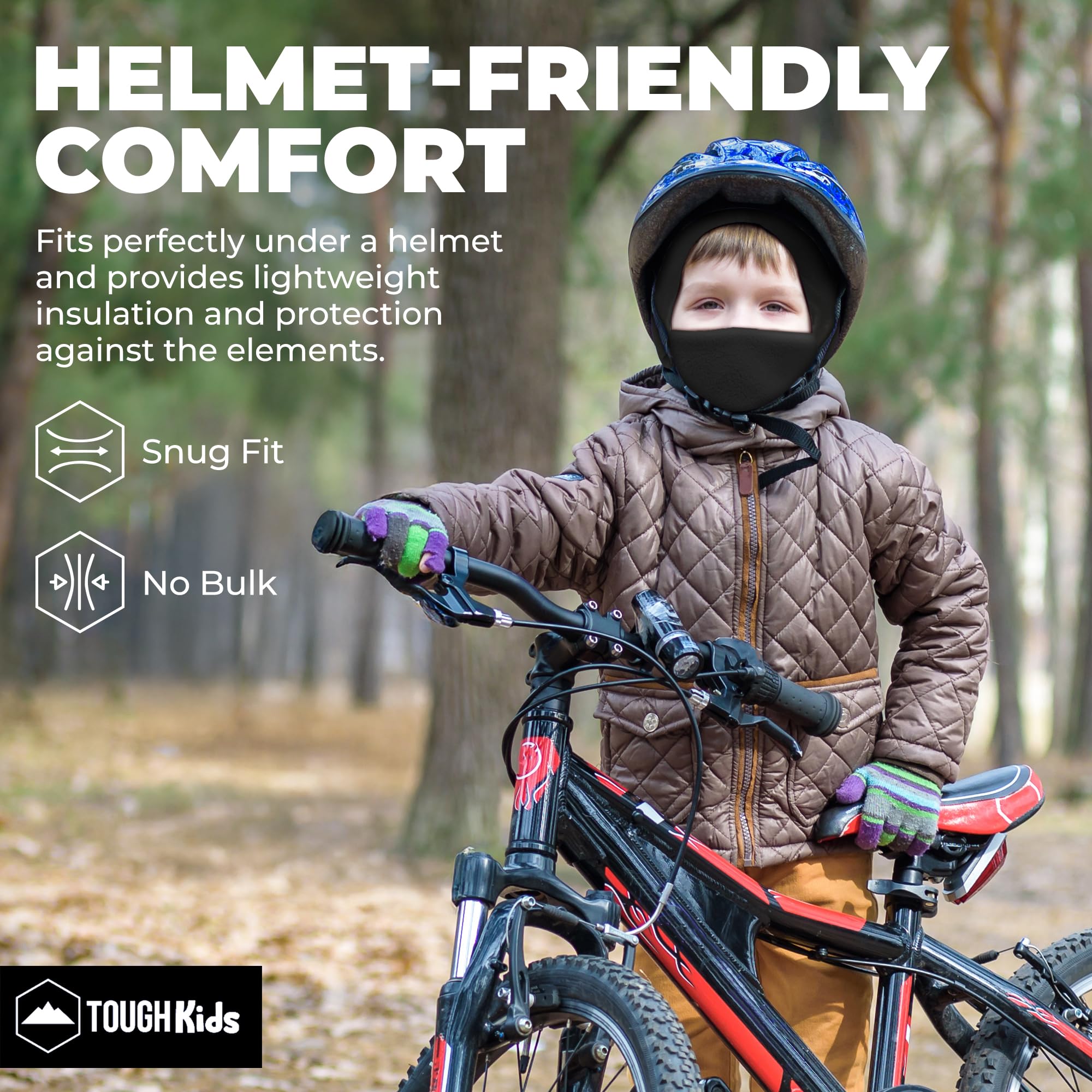 Kids Balaclava Ski Mask - Fleece Neck Warmer & Helmet Liner Hood for Toddlers - Winter Sports, Snowboarding, Skiing & Outdoor Activities