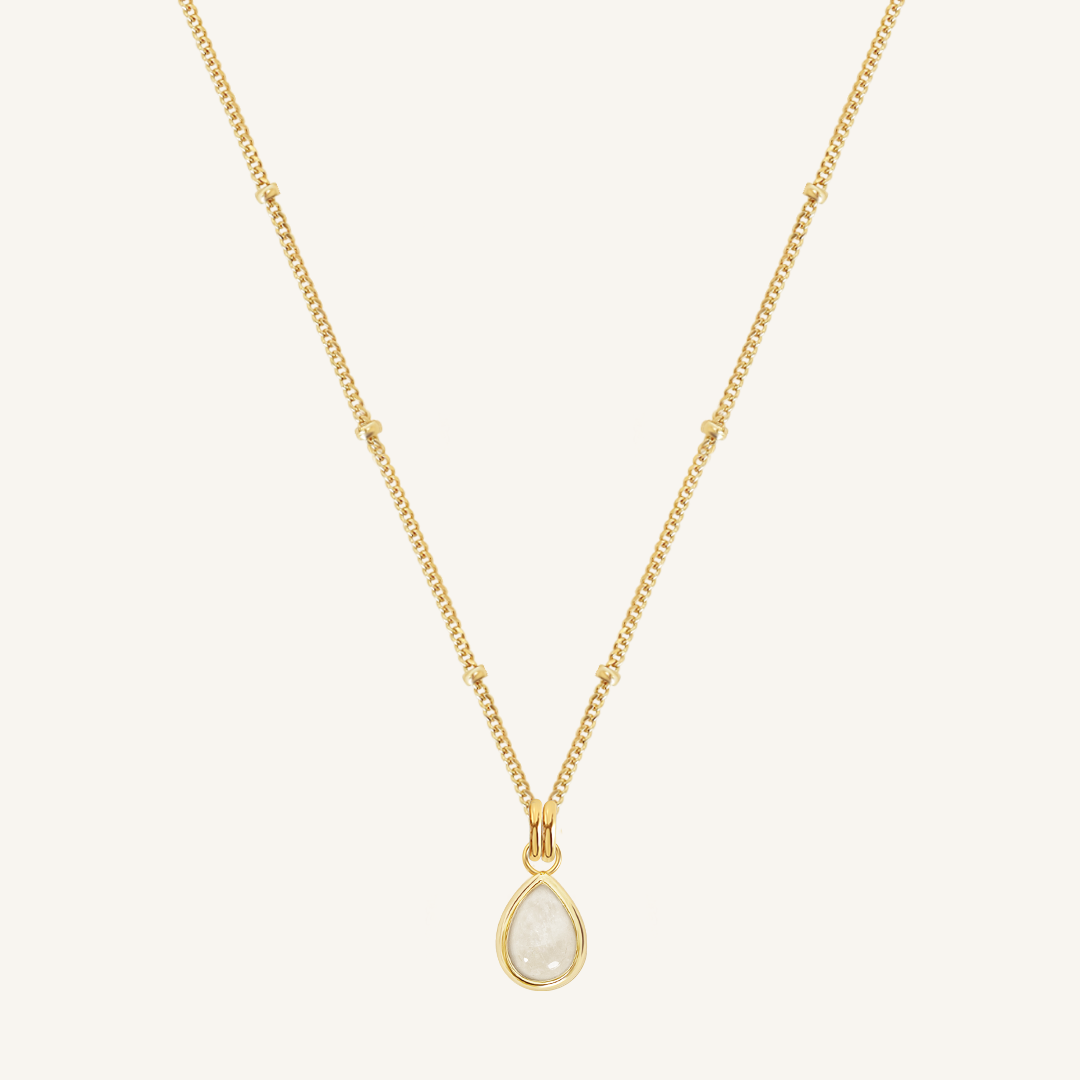 Moonstone Trove Charm Necklace - Elegant Healing Crystal Jewelry for Women | Perfect for Spiritual Healing, Meditation & Everyday Wear