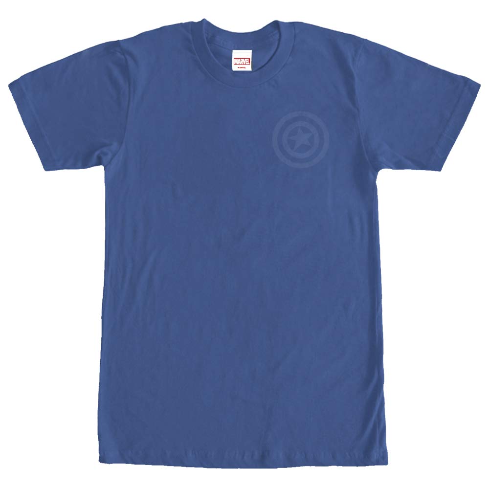 Marvel Captain America Shield Logo Men's Graphic T-Shirt - Superhero Cotton Tee for Casual Wear, Cosplay & Comic Con