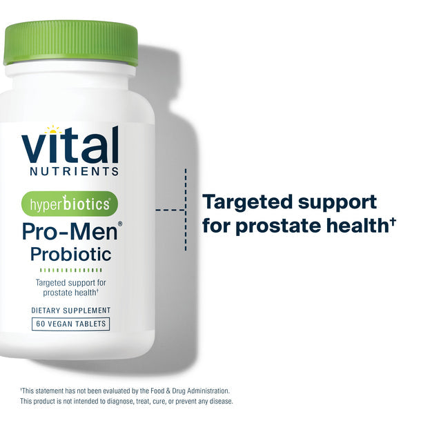 Vital Nutrients Hyperbiotics Pro Men® Probiotic for Men - 15 Billion CFU Probiotic Supplement for Digestive & Immune Health - Supports Gut Flora Balance - Ideal for Active Lifestyles & Travel