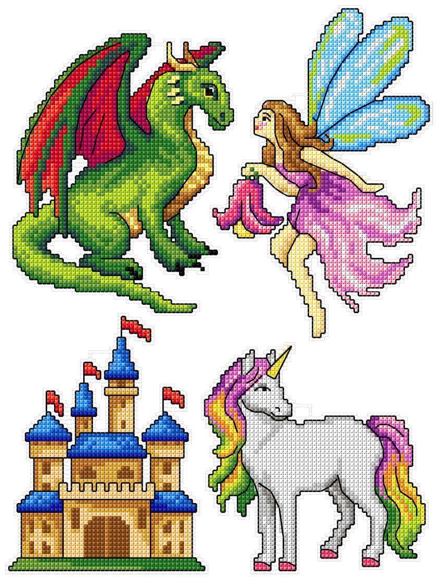 Magic Heroes Counted Cross Stitch Kit - 123CS Embroidery Set for Beginners & Adults | Perfect for Home Decor, DIY Crafts & Gift Giving
