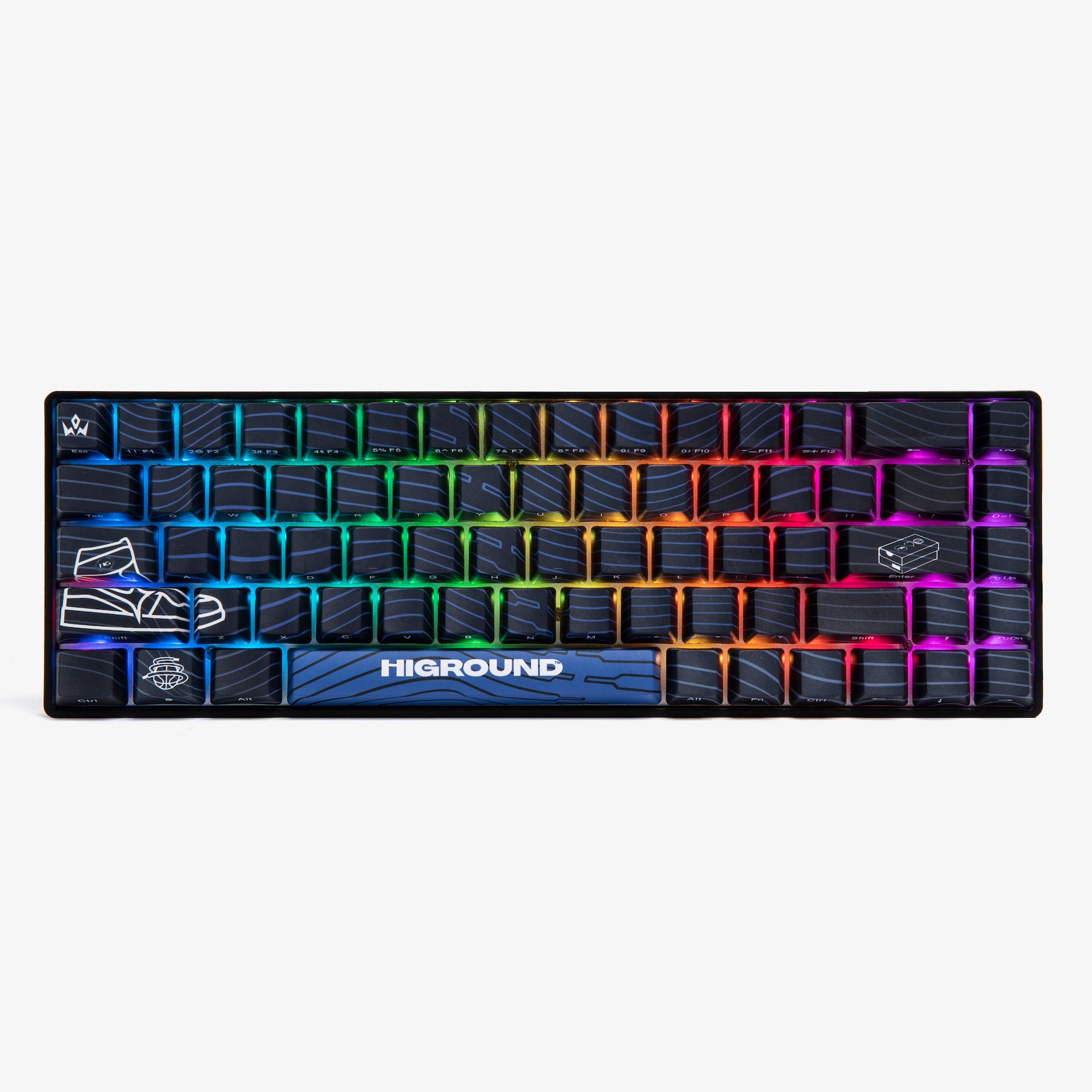 BR 1 Mechanical Gaming Keyboard - Wired USB RGB Backlit Keyboard with Blue Switches for PC Gamers | Perfect for Esports, Streaming & Office Work