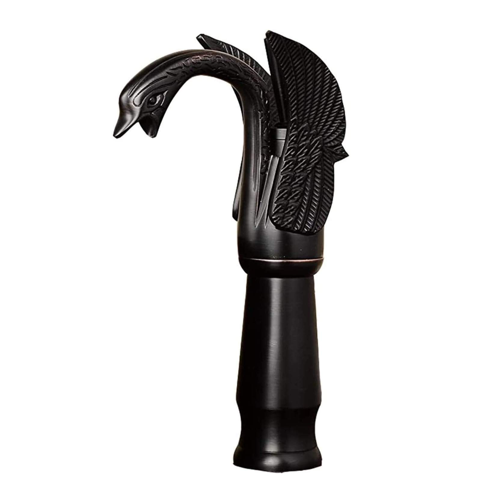 Oil Rubbed Bronze Swan Bathroom Vessel Sink Faucet - Tall Single Handle One Hole Basin Mixer Tap with Aerator Spout | Perfect for Modern Vanities & Powder Rooms