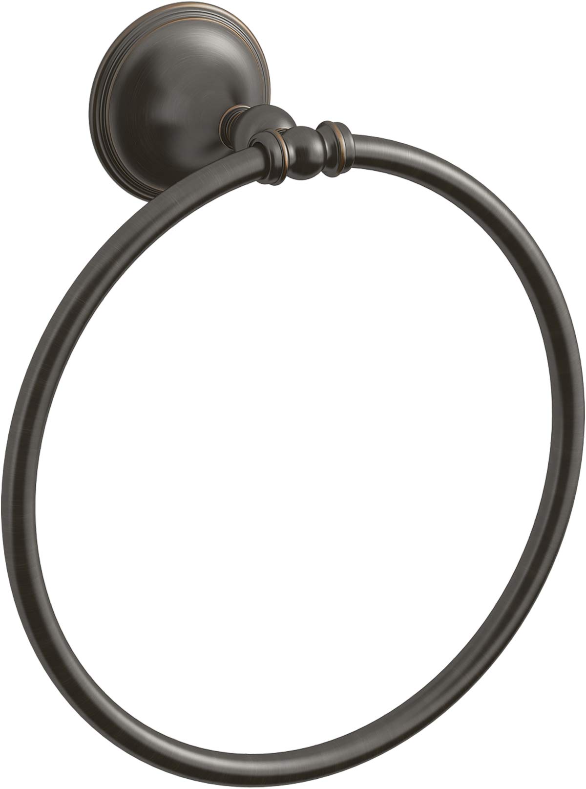 KOHLER Decorative Towel Ring - Brushed Nickel Bathroom Accessory for Hand & Kitchen Towels - Perfect for Modern Bathroom & Kitchen Decor