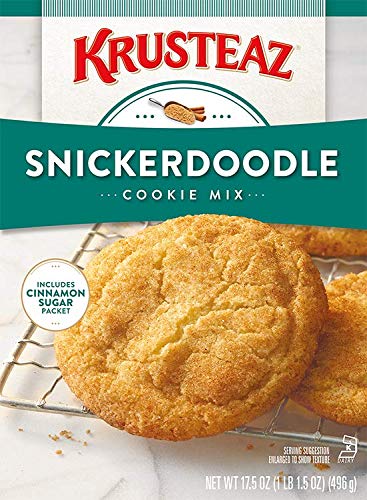Krusteaz Snickerdoodle Cookie Mix with Cinnamon Sugar - 17.5 oz Box (Pack of 3) | Easy Homemade Cookies for Holiday Baking, Parties & Family Treats