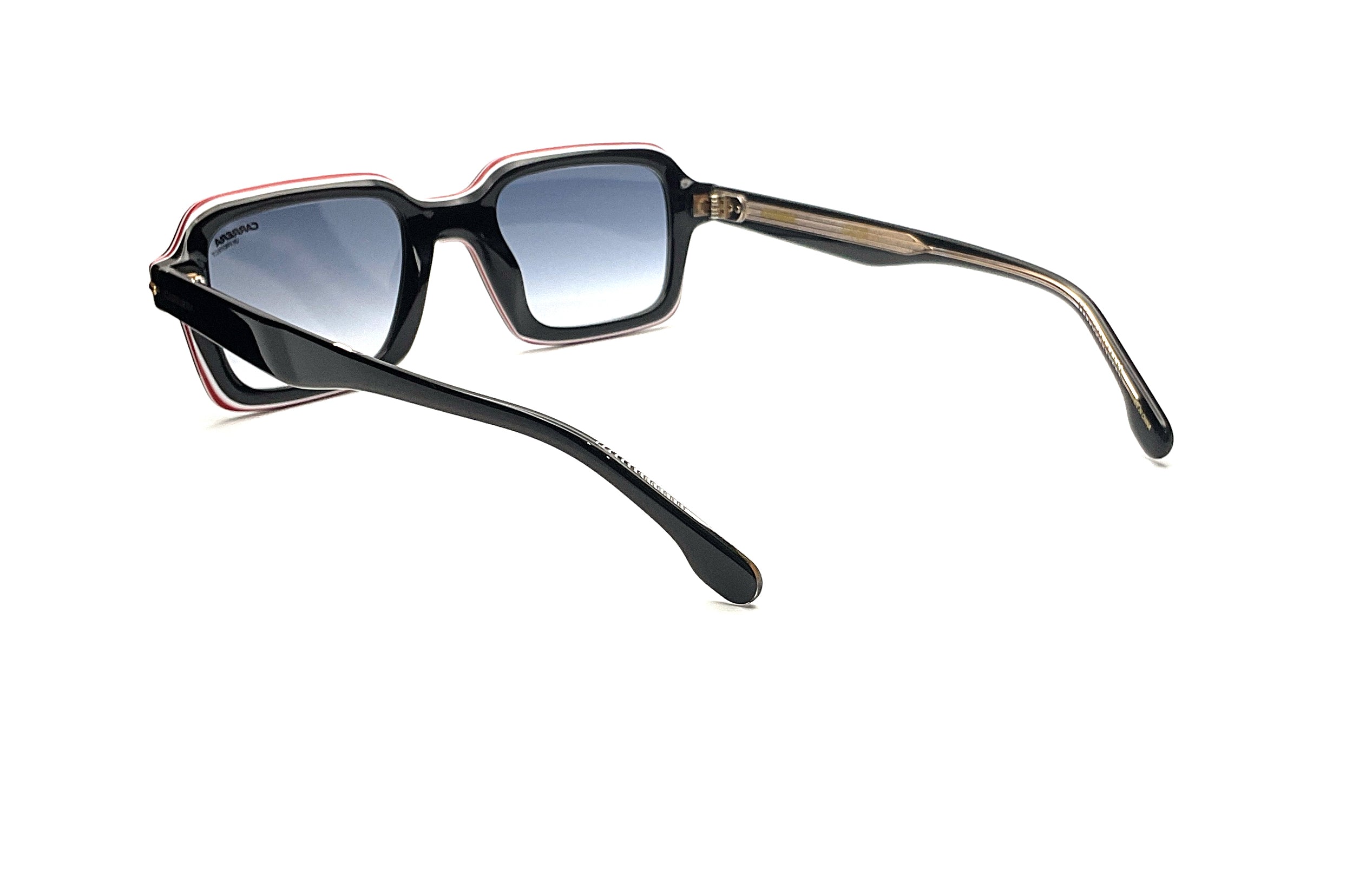 Carrera 358 Sunglasses - Black Gold Frame - UV Protection - Polarized Lenses for Driving, Running & Outdoor Activities