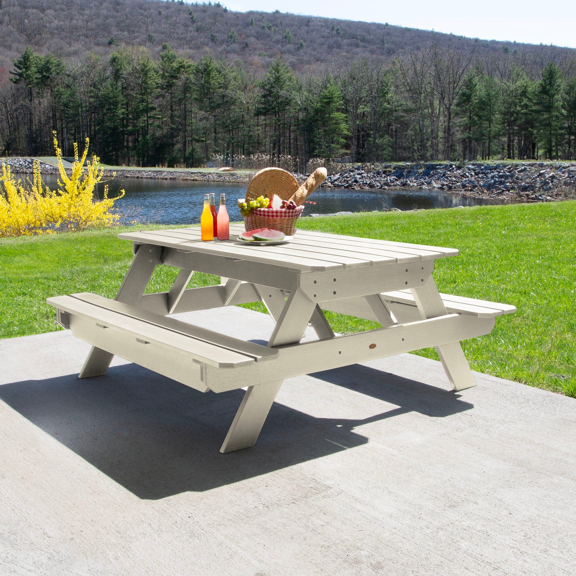 Premium Wooden Picnic Table for Outdoor Dining, Backyard BBQs, and Family Gatherings – Perfect for Patios, Gardens, and Camping Trips