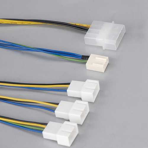 Akasa AK CB002 PWM Fan Splitter Cable - Connect 3 PWM Fans to Single Motherboard Header | Perfect for PC Cooling & Gaming Rig Setup