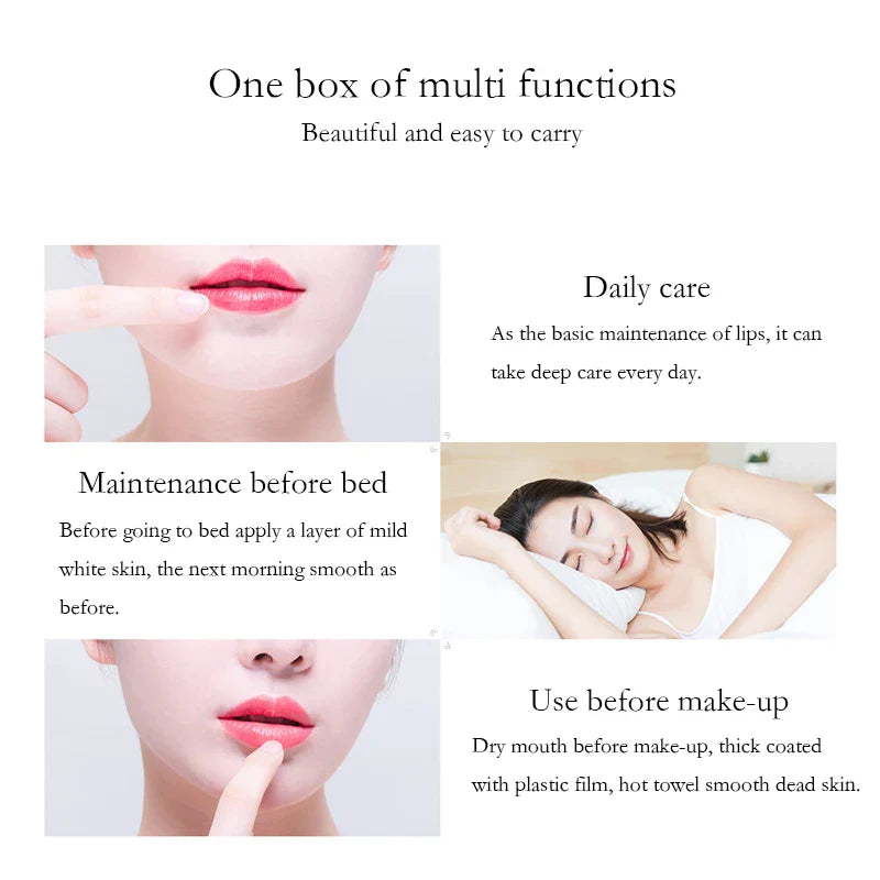 Exfoliating Lip Scrub for Soft Kissable Lips - Natural Moisturizing Lip Care for Dry & Chapped Lips - Perfect for Pre-Makeup Prep & Nighttime Lip Treatment