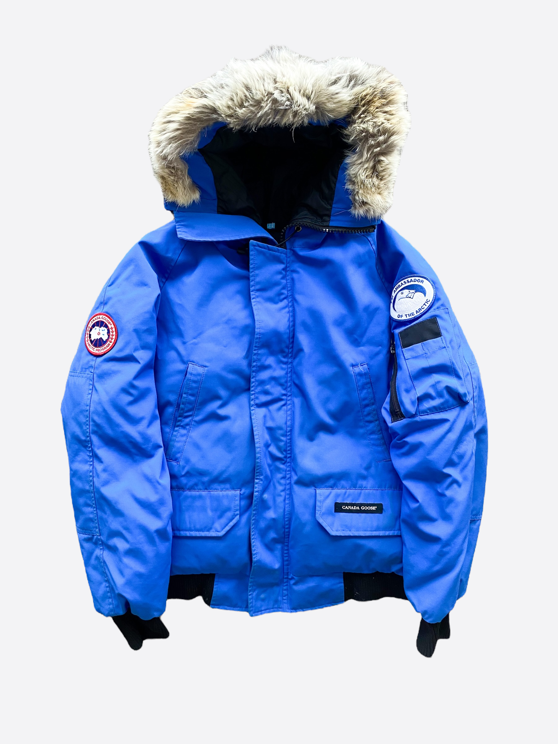 Canada Goose Royal PBI Blue Chilliwack Men's Bomber Jacket - Waterproof Winter Coat for Cold Weather, Outdoor Activities & Urban Style