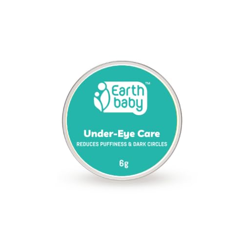 Earthbaby 99.5% Natural Under Eye Dark Circle Remover Cream for Men & Women - Reduces Puffiness & Dark Circles - 6g - Perfect for Night Routine & Travel Skincare
