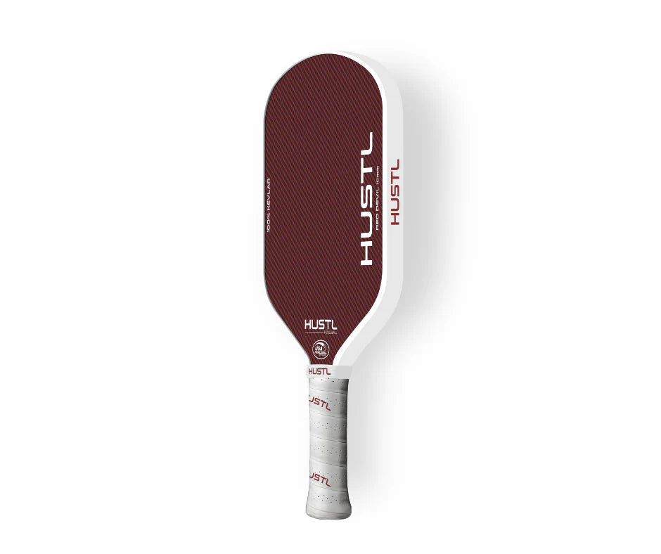 HUSTL Red Devil 100% KEVLAR 16mm Pickleball Paddle - Premium Performance Paddle for Competitive Play & Outdoor Games | Perfect for Tournaments, Backyard Play & Gifts