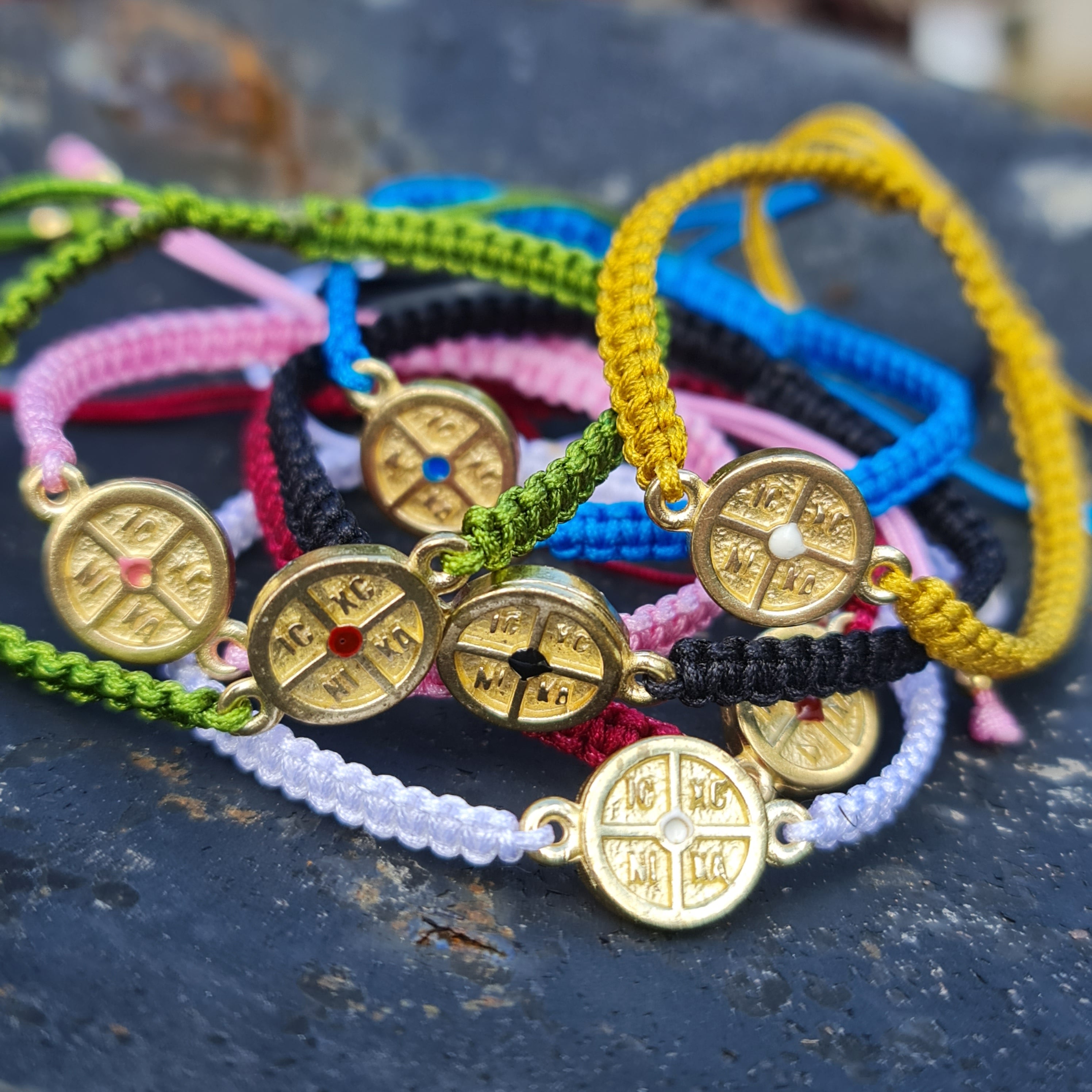 Constantinato ICXC NIKA Greek Orthodox Christian Cord Bracelet - Religious Jewelry for Men & Women - Perfect for Baptism, Weddings & Spiritual Protection