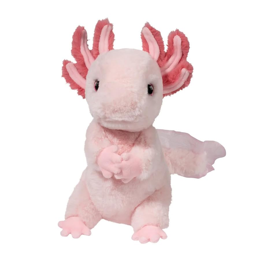 Douglas Luisa Axolotl 11-inch Stuffed Animal Plush Toy for Kids Ages 2-7 | Soft Cuddly Friend for Imaginative Play, Bedtime & Preschool Learning