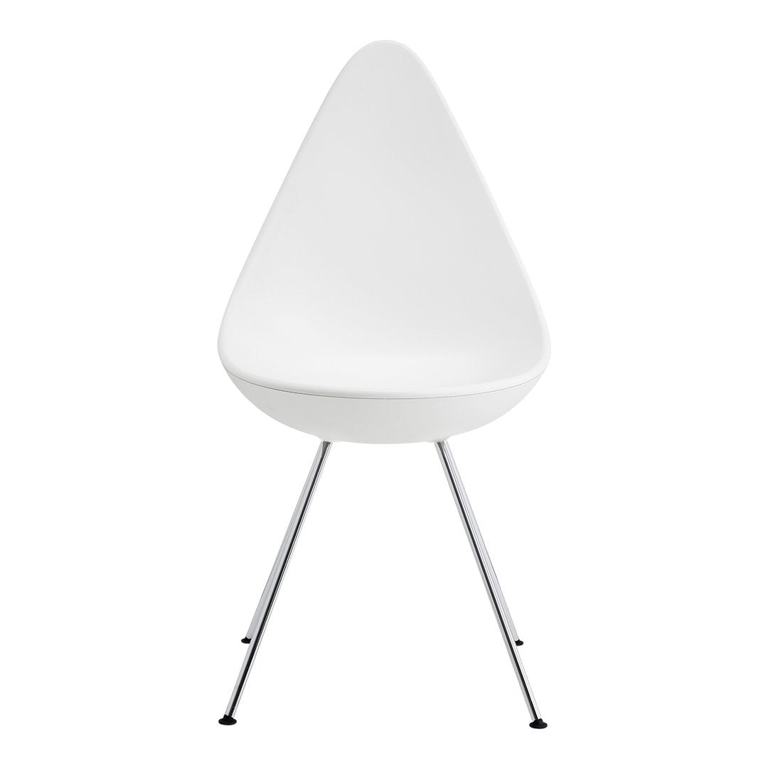 Drop Chair Plastic - Modern Lightweight Indoor/Outdoor Stackable Chair for Home, Office, and Patio Use