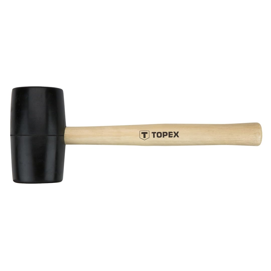 Neo Tools 58mm Rubber Mallet with Wooden Handle - 450g Soft Face Hammer for Woodworking, Metalworking, and DIY Projects - Perfect for Delicate Surfaces and Precision Work