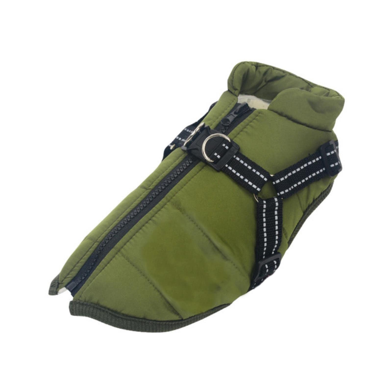 Waterproof Dog Jacket with Harness - Warm Padded Puffer Vest for Large Dogs | Reflective & Insulated for Winter Walks, Hiking & Outdoor Adventures