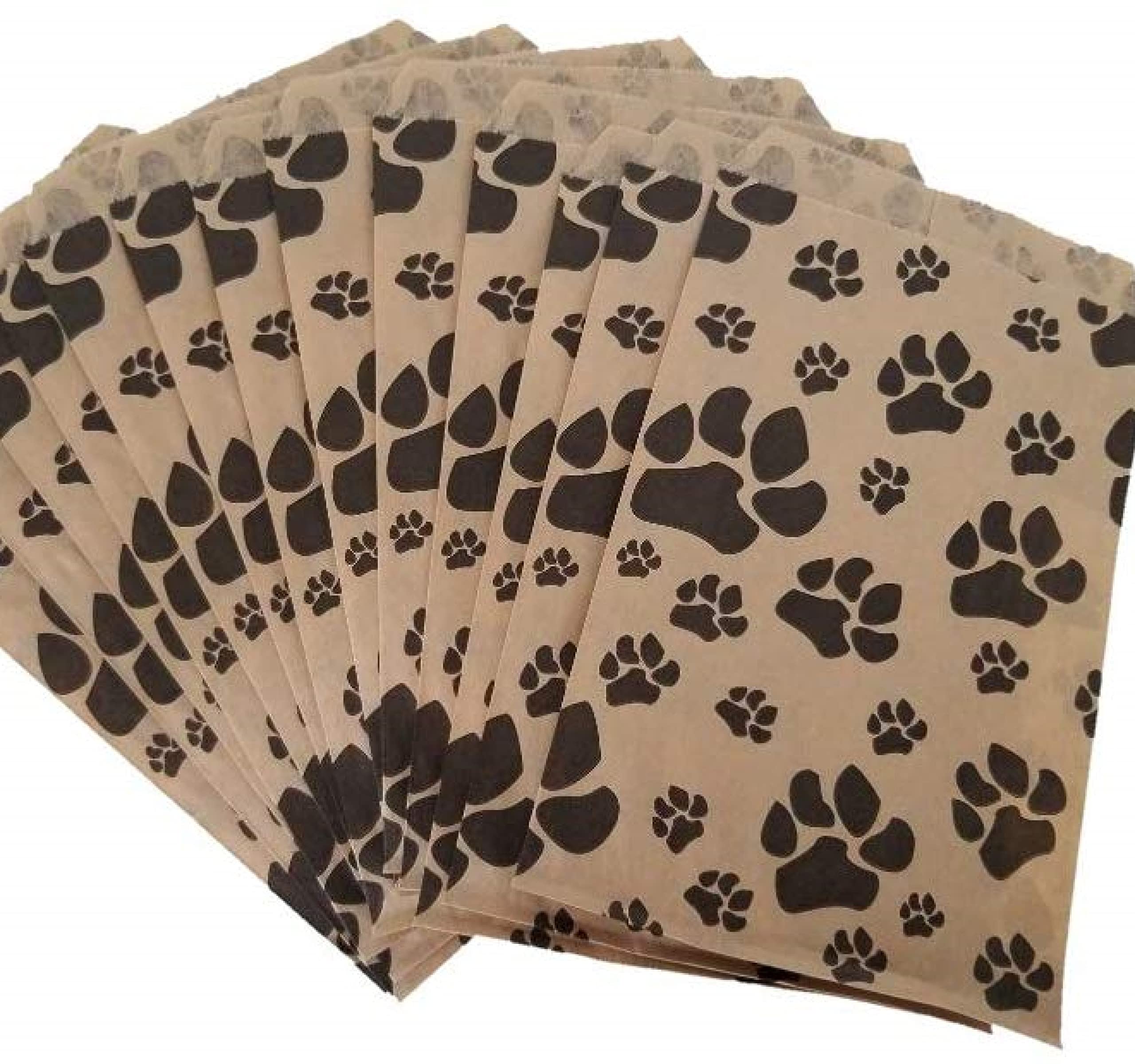 Premium 100-Pack Flat Paper Gift Bags for Candy, Cookies, Merchandise & Party Favors - 4