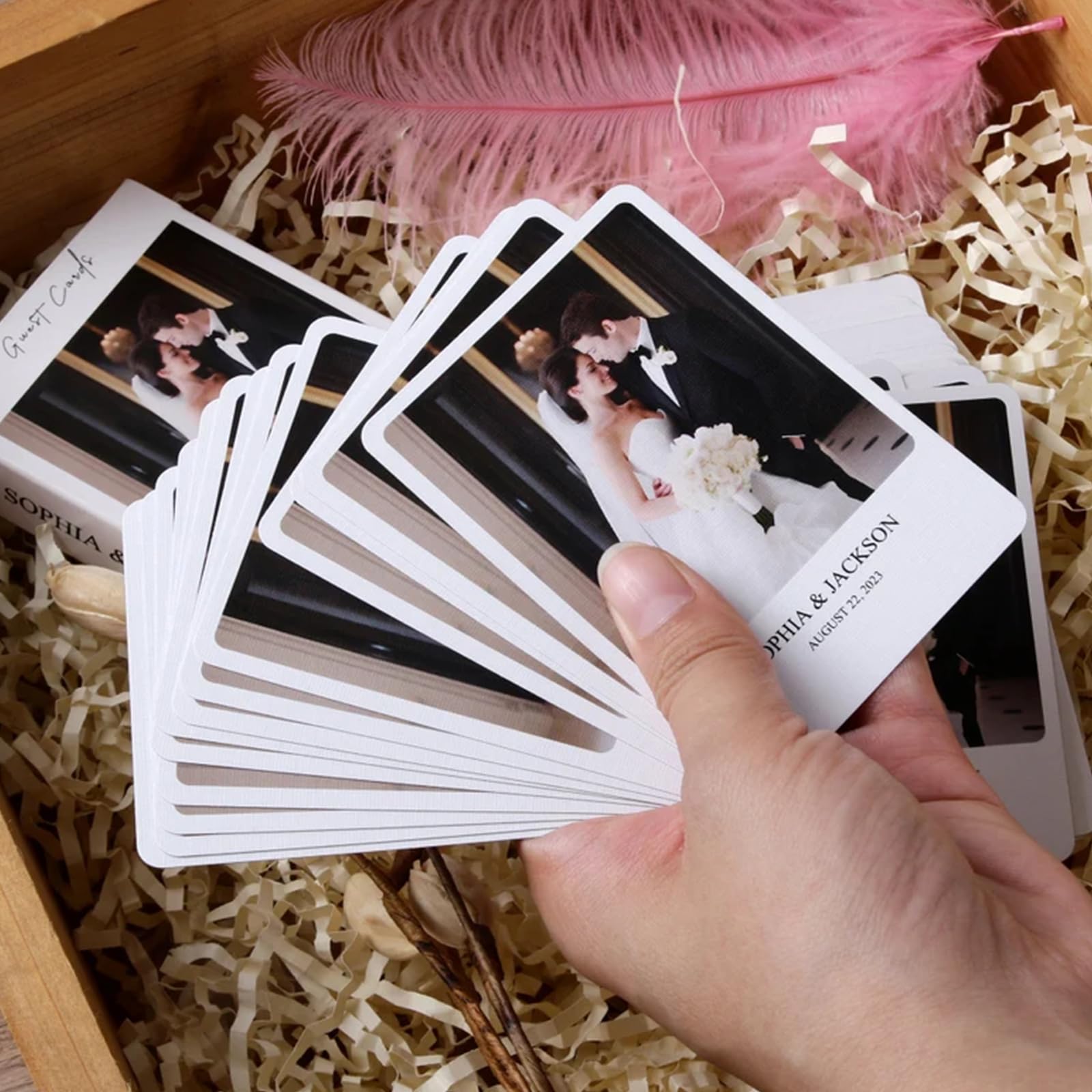 Custom Photo Playing Cards - Personalized Wedding Guestbook & Signature Cards for Anniversaries, Graduations, Birthdays | Unique Keepsake for Special Events & Celebrations