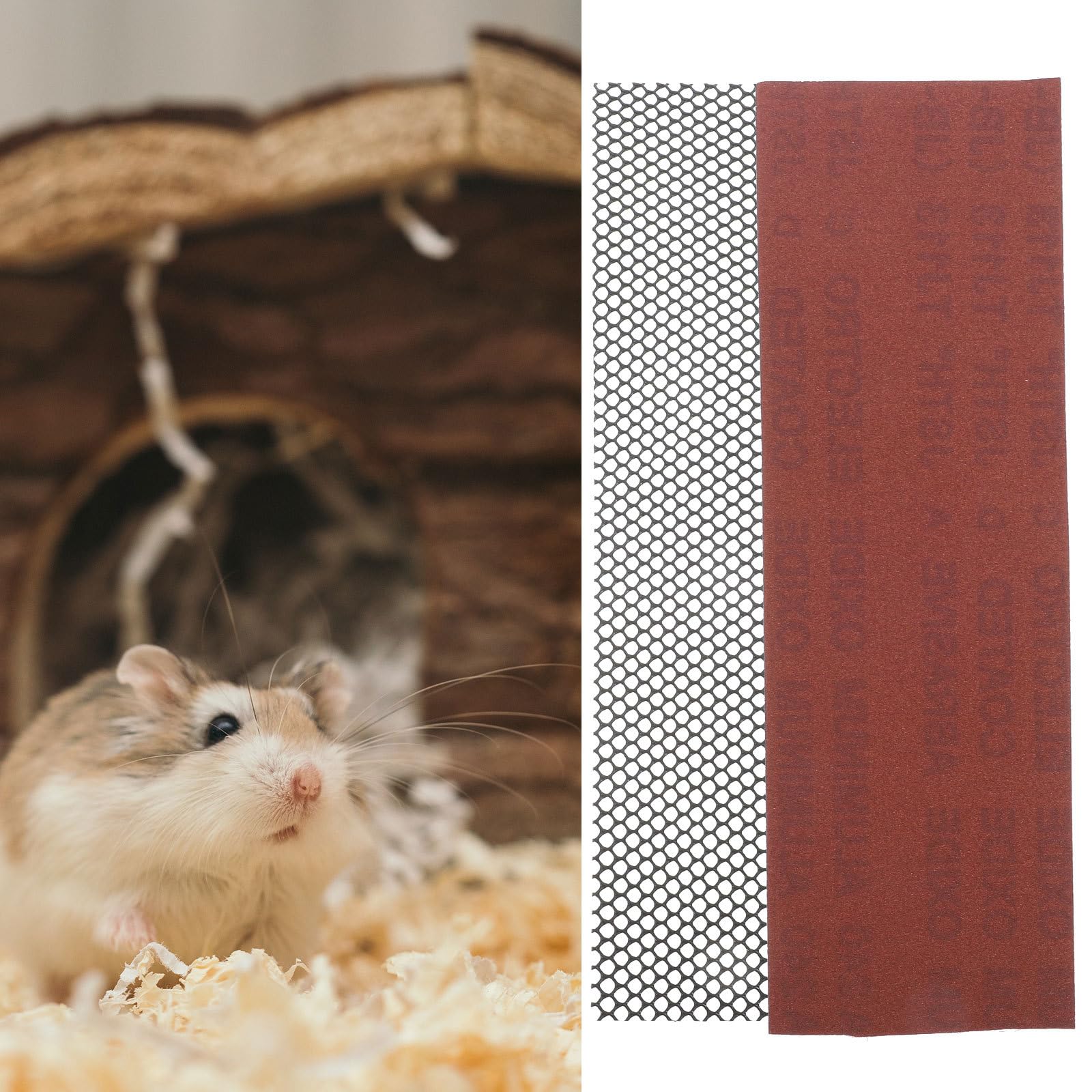 NOLITOY Sandy Trimmer Strips - Pet Nail Trimmer for Hamster, Gerbil & Small Animal Exercise Wheels | Prevents Overgrown Nails on Running Wheels & Glider Wheels | Perfect for Cage Accessories & Small Pet Care