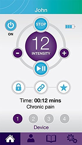 iTENS Wide Blue Wings EMS Muscle Stimulator & Pain Relief Device Kit - Portable Electric Pulse Massager for Muscle Relaxation, Recovery & Therapy at Home, Gym, or Travel